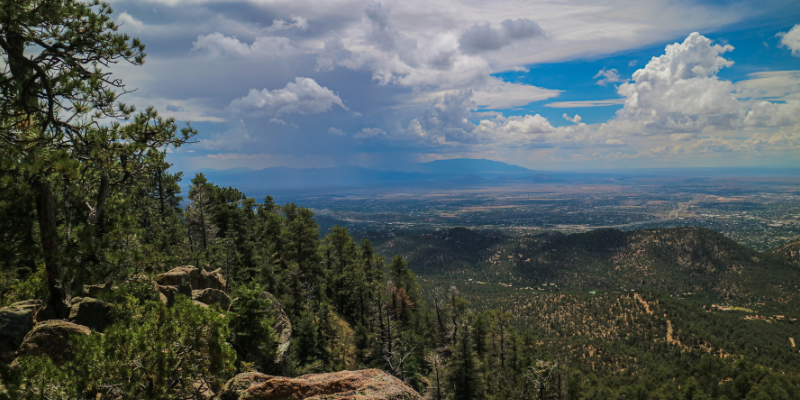 View from hiking trail in Santa Fe